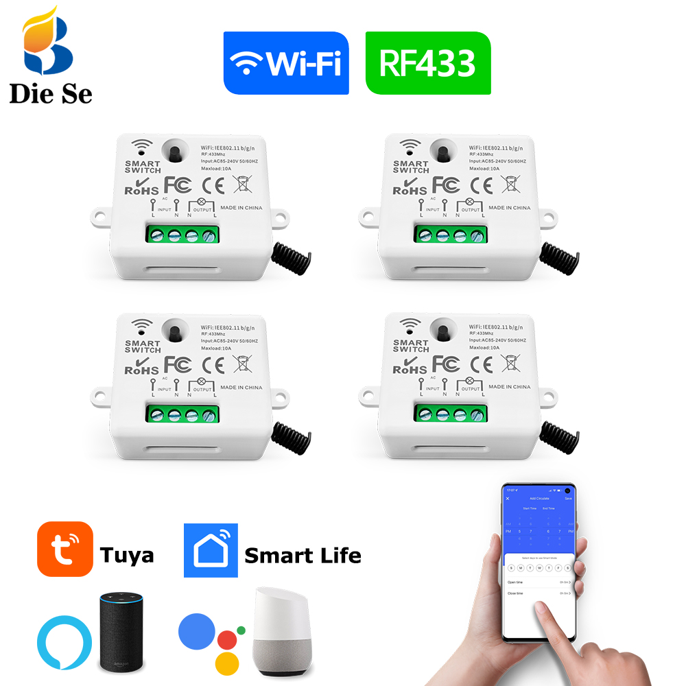 Home Automation Industry - Tuya WiFi Smart Light Switch 433MHz