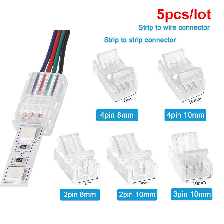 5Pcs LED Strip Light Connector - đánh giá và giá Rgb Led Matrix 8X8