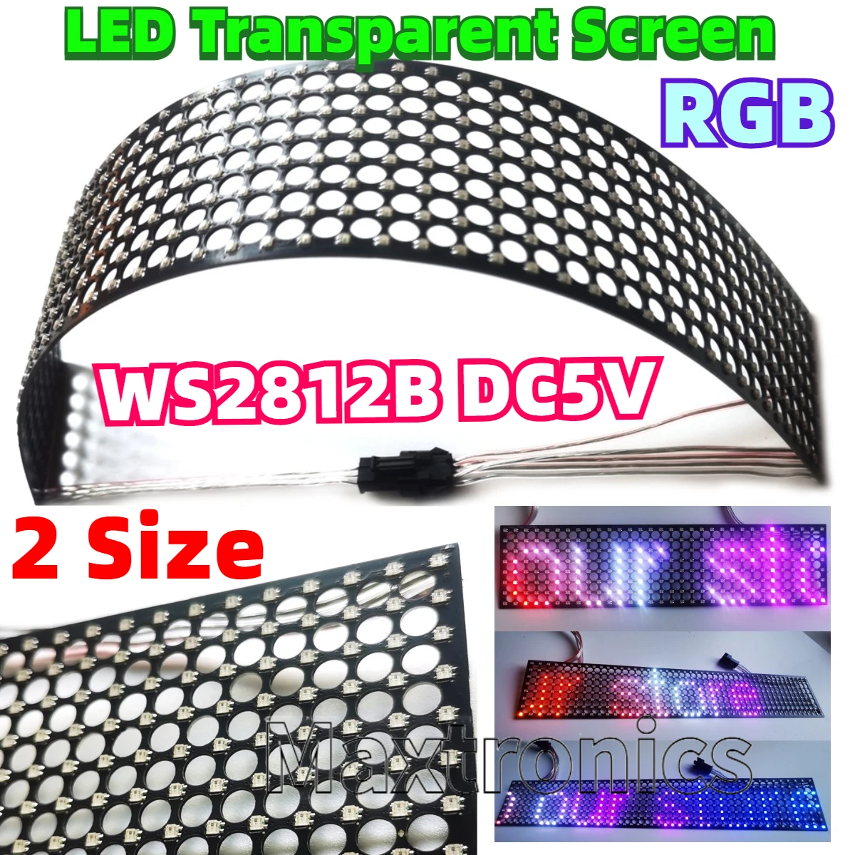 WS2812B LED Transparent Screen - đánh giá và giá Rgb Led Matrix 8X8