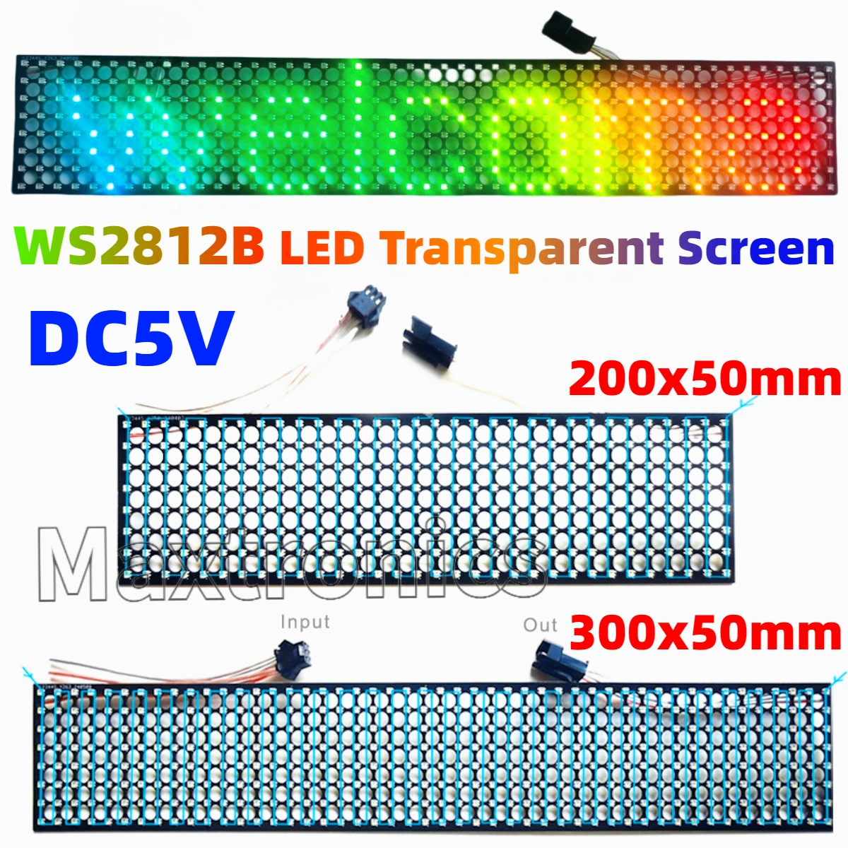 WS2812B LED Transparent Screen - đánh giá và giá Rgb Led Matrix 8X8